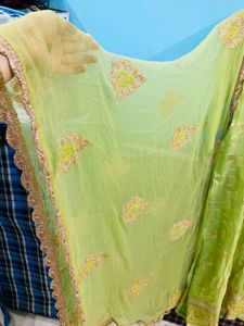 Lime Green Kurta dupatta set