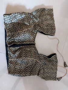 Black And Golden Blouse
