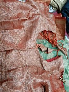 Elegant Green Banarasi Saree With Surprise Gift