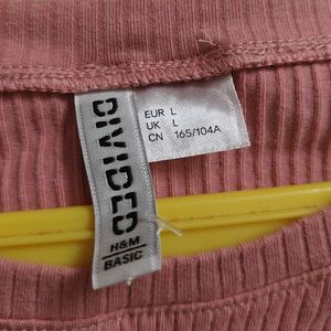 Basic Pink H&amp;M Crop Top