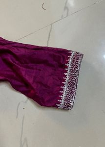 Maroon Salwar Kameez Suit