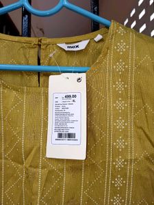 Dual Shade Mustard Yellow Kurti