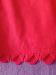 Red Cotton Designer Peticot