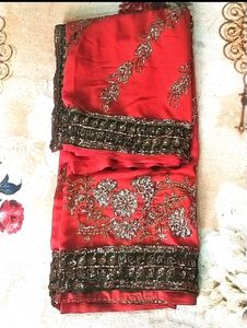 Full Work Saree With Two Side Border.