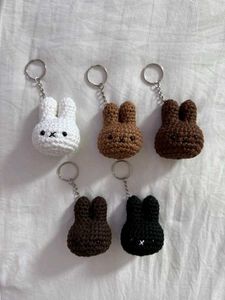 Crochet miffy bag charm
