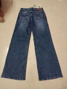 Roadster Wide Leg Distressed Jeans