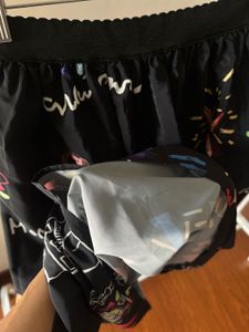 Inspired Children Painting MIKADO Silk MIDI Skirt