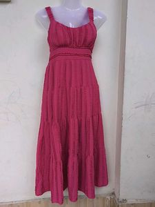 Pink Tiered Maxi Dress