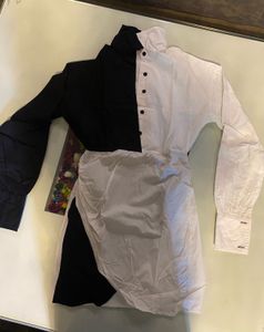 Black & White Dual-Tone Shirt Dress