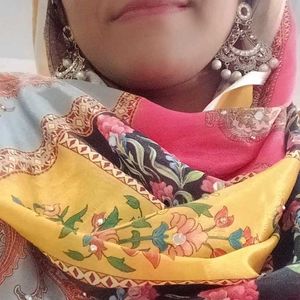 Elegant Silver Tone Dangle Earrings