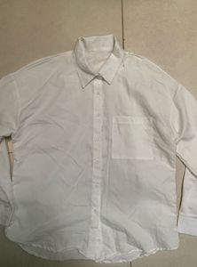 White branded Button-Down Shirt