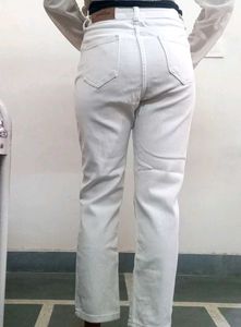 Susan White Straight Jeans