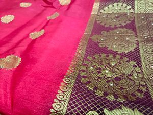 Red &amp; Gold Banarasi Saree
