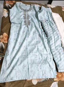 Floral 2 Piece Mirrorwork Kurti