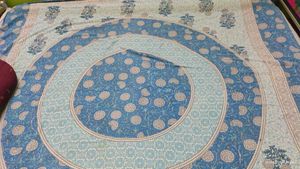 Blue Patterned Bedsheet