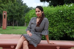 Patterned Mini Dress
