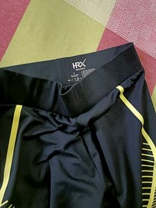 HRX Black Active Wear Gym Leggings