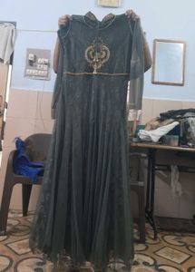 Elegant Grey Ethnic Gown