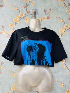 Y2k Graphic Print Crop Top