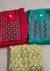Elegant Kurtas Set Of 3