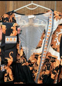 Urbanic Boho Dress With Royal Print