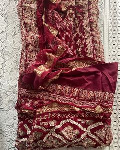 Maroon Festive Saree