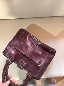 maroon leather  Bag