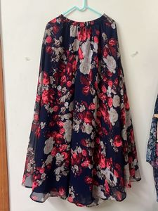 BLUE FLORAL PARTY WEAR PALAZZO