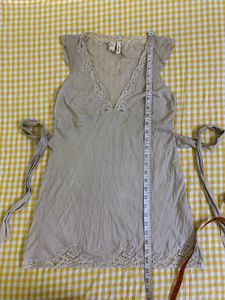 Lace Trim Top/tunic Size S