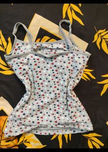 Heart Print Cami Top