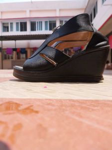 Black Open-Toe Heels