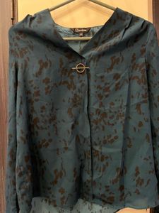 Elegant Green Print Top