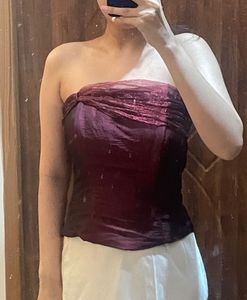 Maroon Corset
