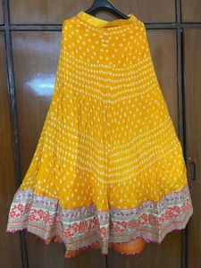Jaipuri Bandej Lengha Choli With Duppata In Silk