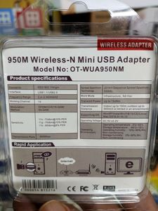 BLACK CORD USB Wi-Fi Dongle: 2.4GHz
