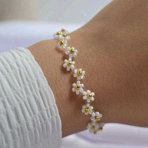 Floral Beaded Anklets