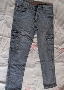 Stylish Denim Cargo Jeans