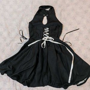 🖤 IMPORTED Edgy Halter Mini Dress 🖤