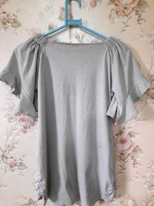Beautiful Trendy Grey T-shirt For Women🤍