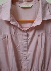 Flared Pink Stylish Dress