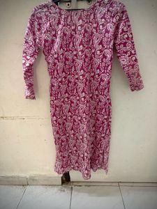 Pink Paisley Print Dress