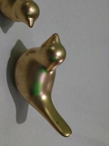 Gold Bird Figurines - Set of 2
