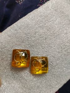 Yellow Pair Of Earrings