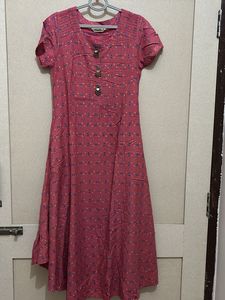 Dusty Rose Printed Dress