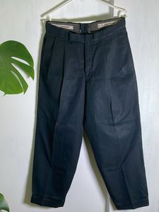 Dark Blue Striped Trousers