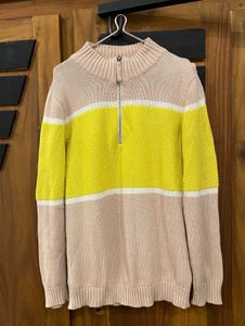 Block Zip Sweater