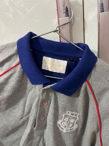 Stylish Grey Polo T-Shirt