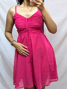 Rose Pink Western Dress
