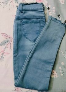 Lace-Up Hem Jeans