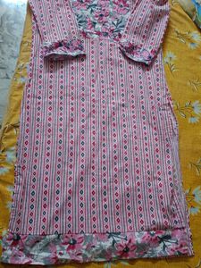 Floral Print Cotton Kurti